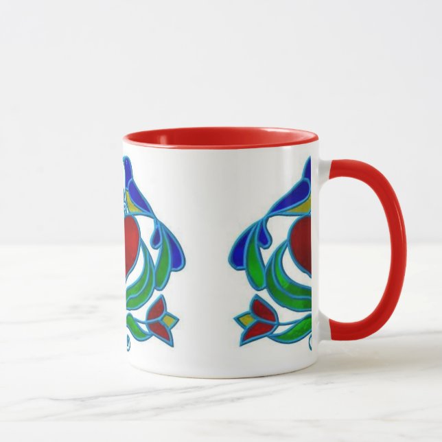 Kaffee-Tasse - PA-Holländer Distelfink Entwurf Tasse (Rechts)