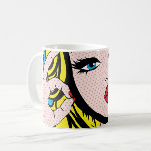Kaffee-Tasse - Pop Art O-K Kaffeetasse