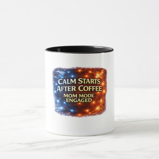 Kaffee-Tasse 'Ruhig wird es nach Kaffee, Mama-Modu Tasse (Zentrum)