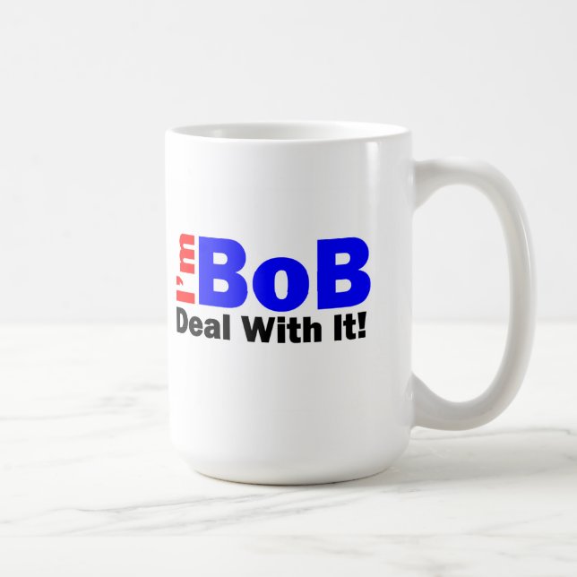 Kaffee-Tasse sagt, dass "ich Bob bin - Kaffeetasse (Rechts)