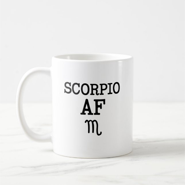 Kaffee-Tasse Tierkreis-Geschenk Skorpion AF Kaffeetasse (Links)