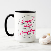 Kaffee Tasse Zucker hilft alles