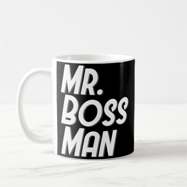 Kaffee-Tassen-Geschenke Herr-Boss Man Funny Male Kaffeetasse (Links)