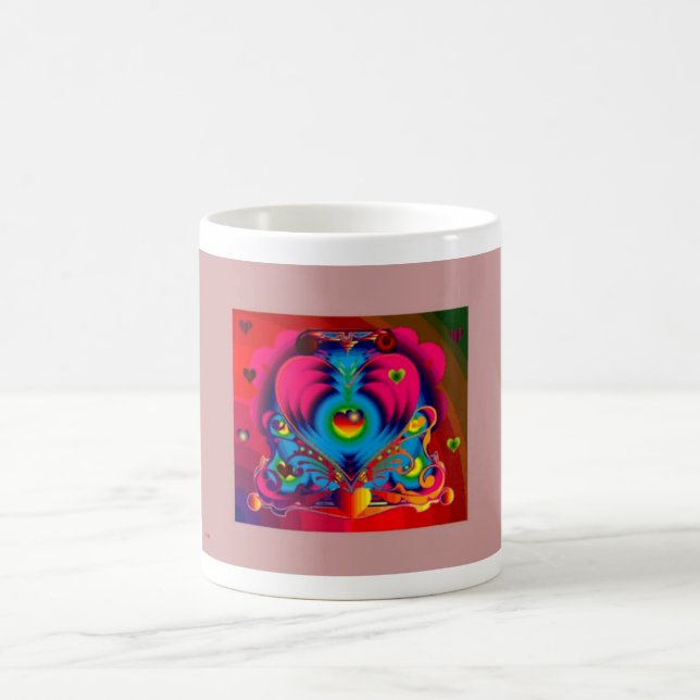 Kaffee-Tassen-Herz 04 Kaffeetasse (Mittel)
