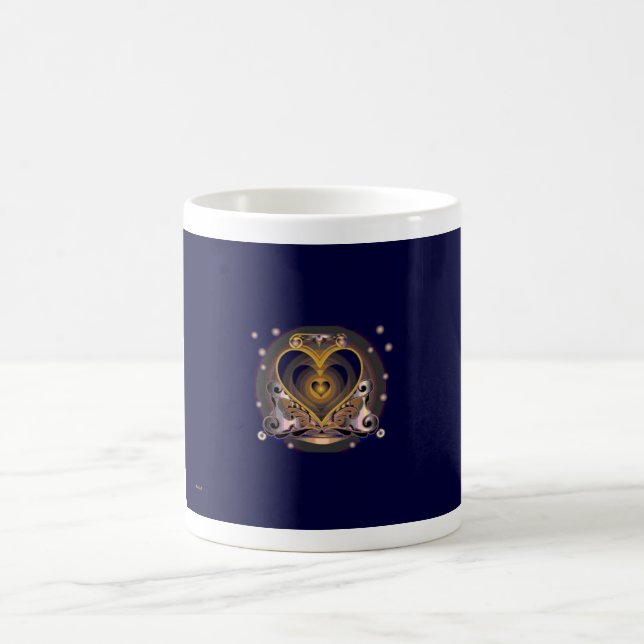 Kaffee-Tassen-Herz 10 Kaffeetasse (Mittel)