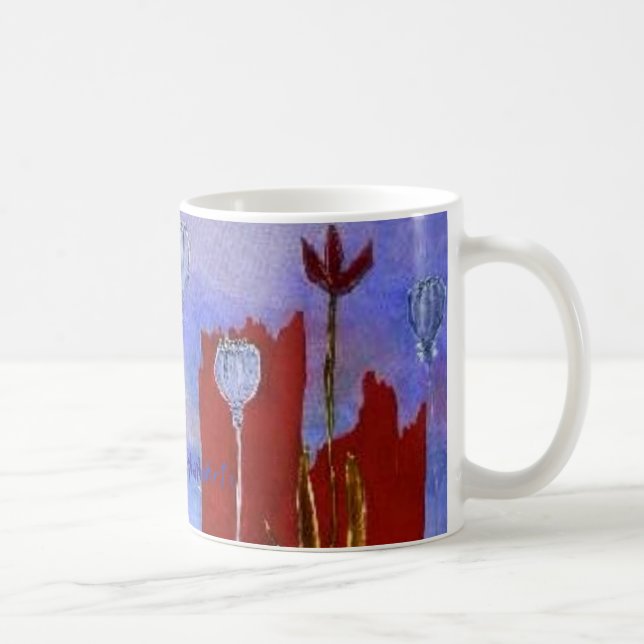 Kaffee-Tassen-'Mohnblumen Kaffeetasse (Rechts)