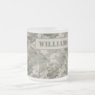 KAFFEE-Tassen-Schale ARMEE-Klimaanlage Camoflauge Mattglastasse