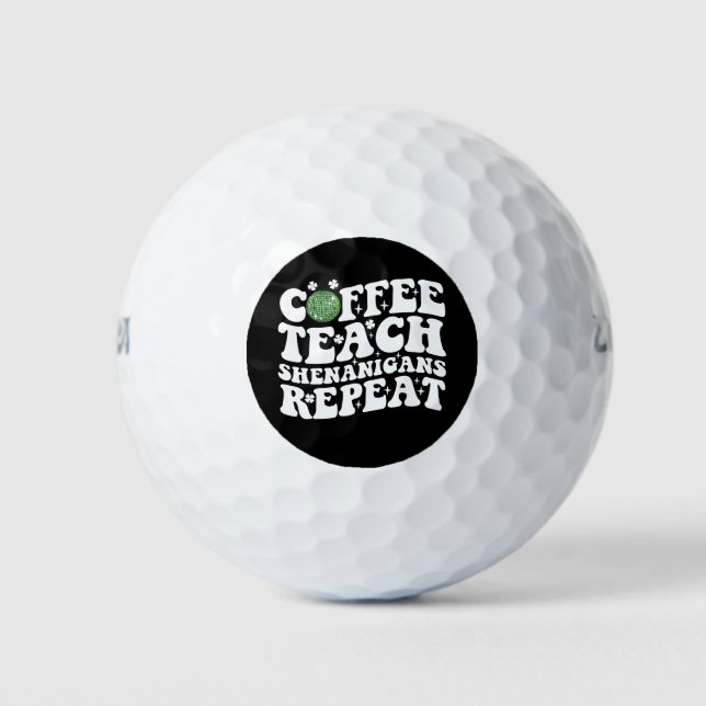 Kaffee Teach Shenanigans Wiederholen Disco Ball Le (Vorderseite)