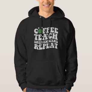 Kaffee Teach Shenanigans Wiederholen Disco Ball Le Hoodie