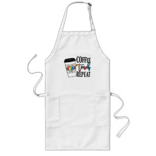Kaffee, Teach, wiederholen Lange Schürze