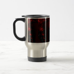 Kaffee/Tee-Cup in Rot und Schwarz Reisebecher