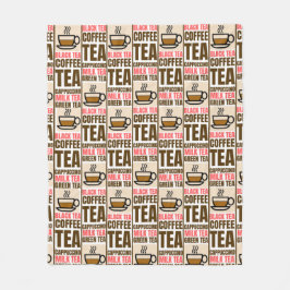 KAFFEE-TEE-PATTER, Fleece Blanket