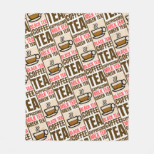 KAFFEE-TEE-PATTER, Fleece Blanket