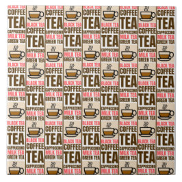 KAFFEE TEE-PATTER, Keramik Tile Fliese