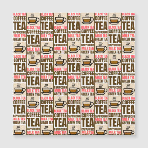KAFFEE TEE-PATTER, Magnetkarte