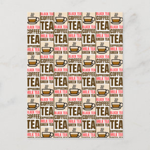 KAFFEE TEE-PATTER, Postkarte