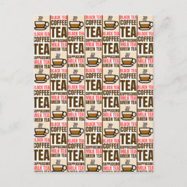 KAFFEE TEE-PATTER, Postkarte