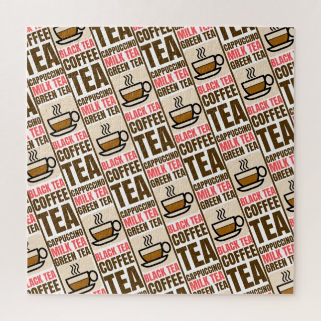 KAFFEE TEE-PATTER, Puzzle (Vertikal)