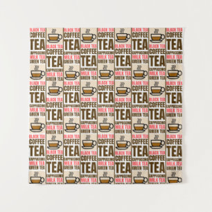 KAFFEE TEE-PATTER, Tapeten Wandteppich