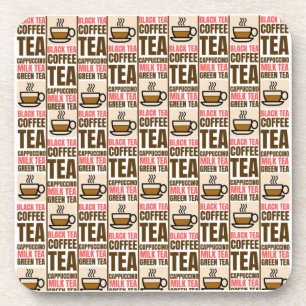 KAFFEE-TEE-PATTER, Untersetzer aus hartem Kunststo