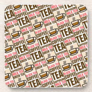 KAFFEE-TEE-PATTER, Untersetzer aus hartem Kunststo