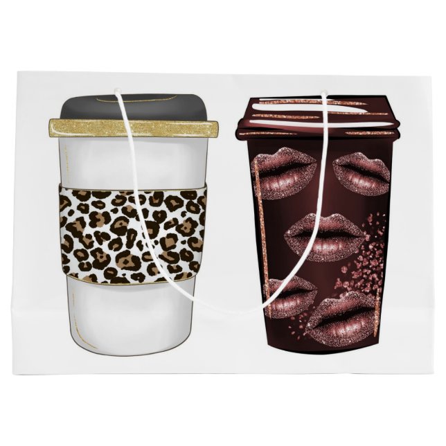 Kaffee-Teezubereitungsartikel Getränk Große Geschenktüte (Rückseite)