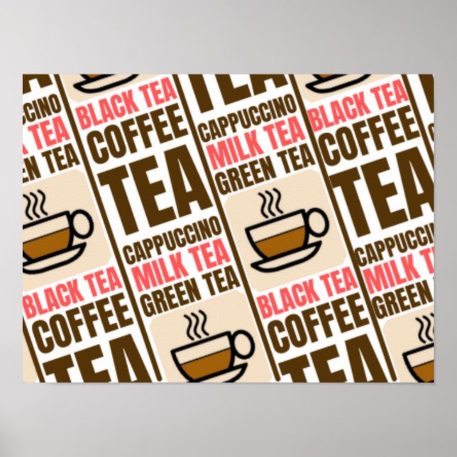 KAFFEE-TELEmuster Poster (Vorne)