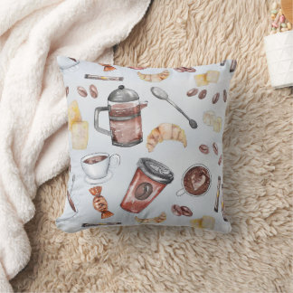 Kaffee-Thema Kaffee-Liebhaber Quadrat Kissen