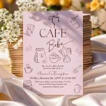 Kaffee-Thema Rosa Schleife Cafe Bebe Mädchen Baby-