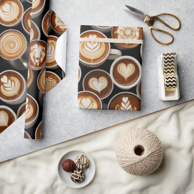 Kaffee-Themen-Geschenkpapier Geschenkpapier (Kunsthandwerk)