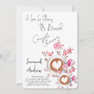 Kaffee-Themen-Paar-Baby-Shower-Einladung Einladung