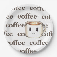 Kaffee Themengroße Teller