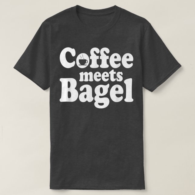 Kaffee trifft Bagel T-Shirt (Design vorne)