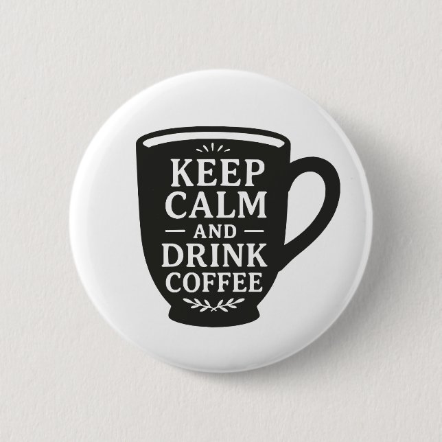 Kaffee trinken button (Vorderseite)