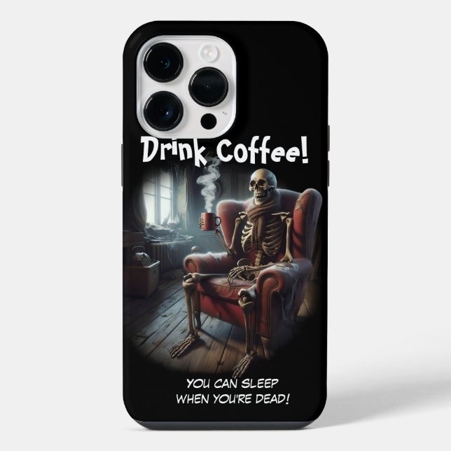 Kaffee trinken iPhone 14 pro max  hülle (Rückseite)