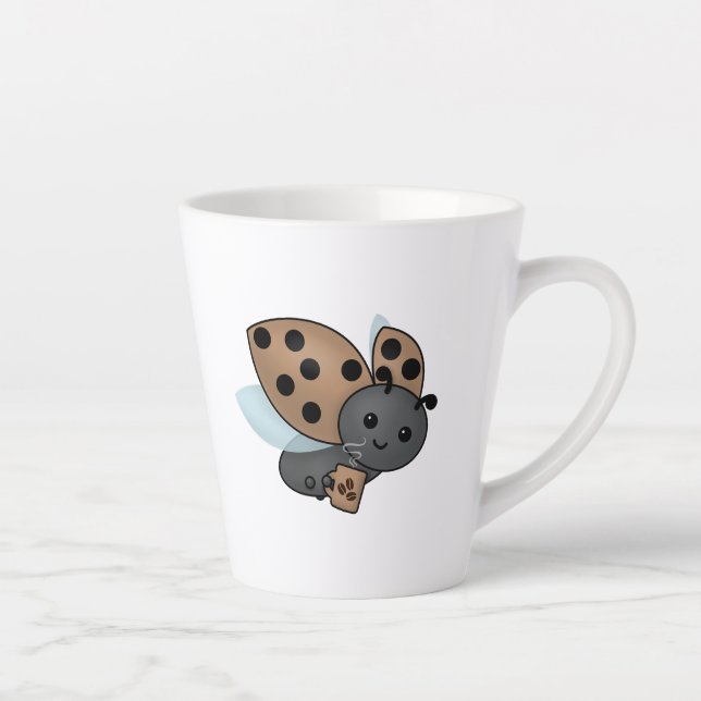 Kaffee trinken Ladybug Riesenlatte Tasse (Rechts)