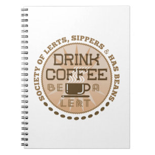 Kaffee trinken - Lest sein Notizblock