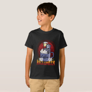 Kaffee trinken und Beängstigend sein T-Shirt