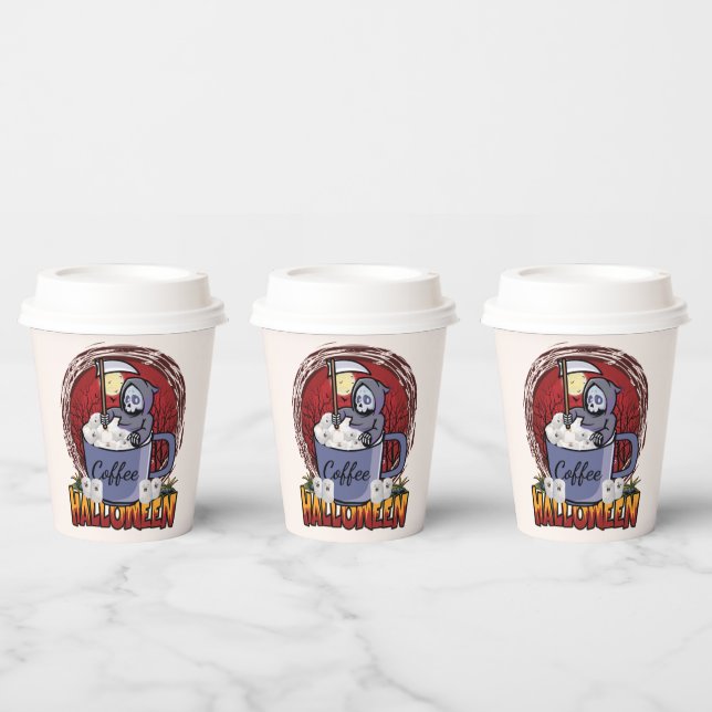 Kaffee trinken und Beängstigende Papiertücher mach Pappbecher (Multi)