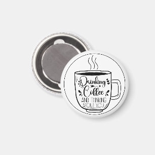 Kaffee Trinken Und Nachdenken Kaffeeliebhaber Lust Magnet