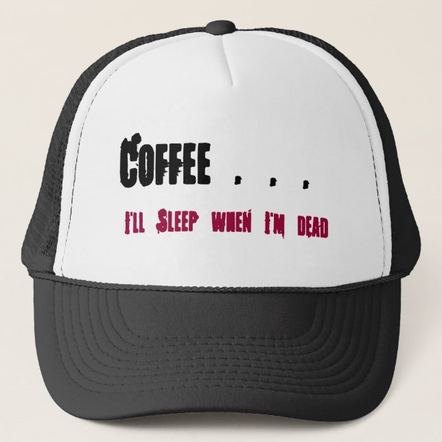 Kaffee Truckerkappe (Vorderseite)