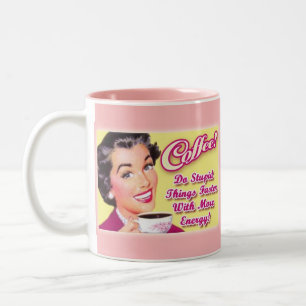 KAFFEE! Tun Sie dumme Sachen schneller mit mehr Zweifarbige Tasse