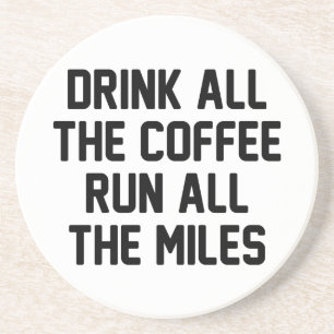 Kaffee u. Lauf Sandstein Untersetzer