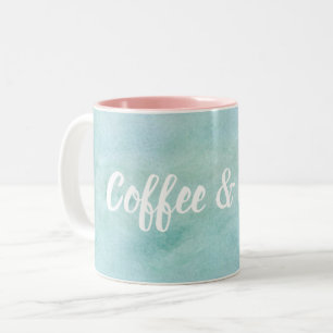 Kaffee u. Schauer-Tasse Zweifarbige Tasse