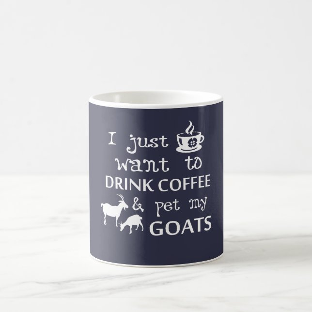 Kaffee u. Ziegen Kaffeetasse (Mittel)