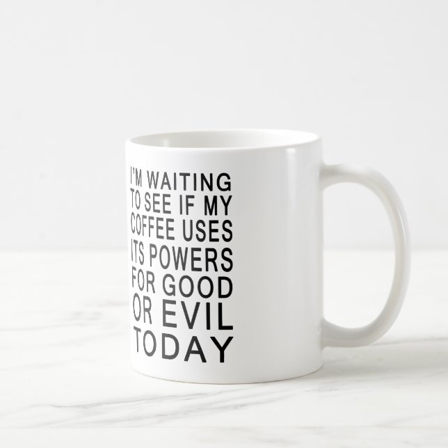 Kaffee-Übel oder gutes Kaffeetasse (Rechts)