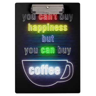 Kaffee überall kann man Kaffee kaufen Klemmbrett