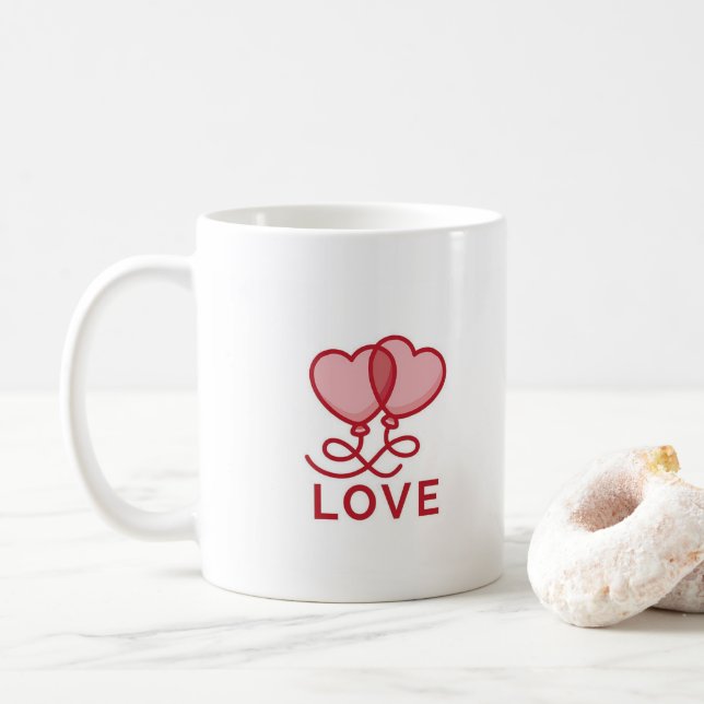 Kaffee-Übergabe Kaffeetasse (Mit Donut)