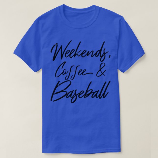 Kaffee und Baseball IV T-Shirt (Design vorne)