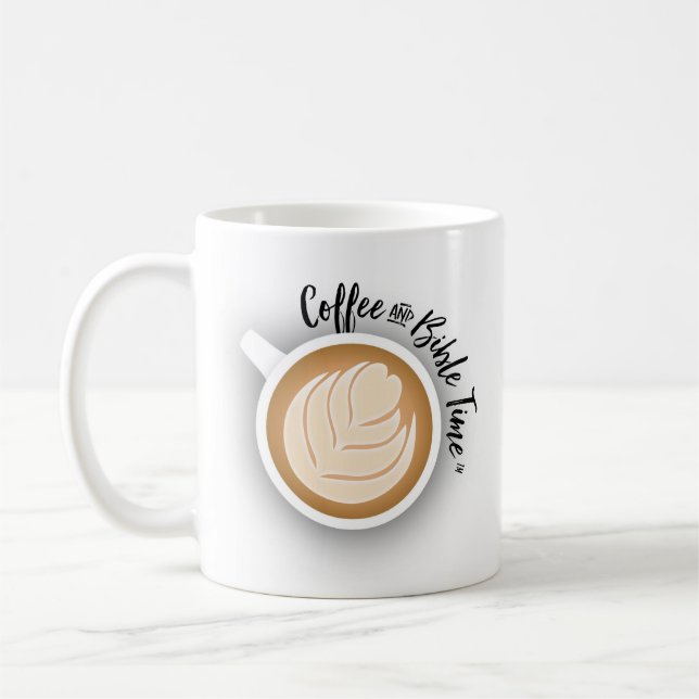 Kaffee-und Bibel-Zeit-Logo-Tasse Kaffeetasse (Links)